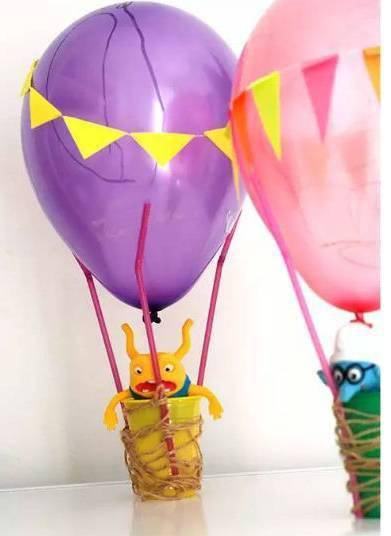 幼儿园一次性纸杯手工制作热气球,简单又好看