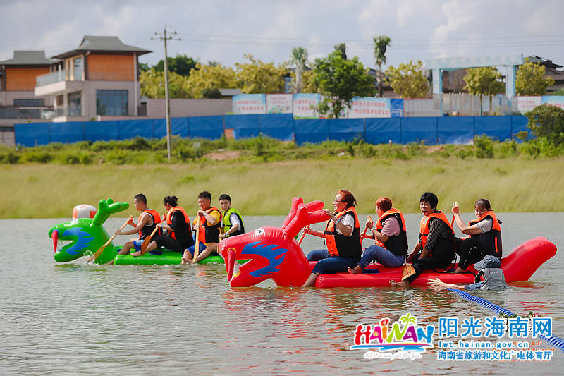 2021亲水运动季海南(定安)水上趣味运动会举行_活动