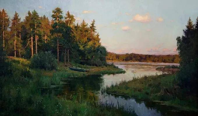 俄罗斯"小希施金"风景油画真的很美