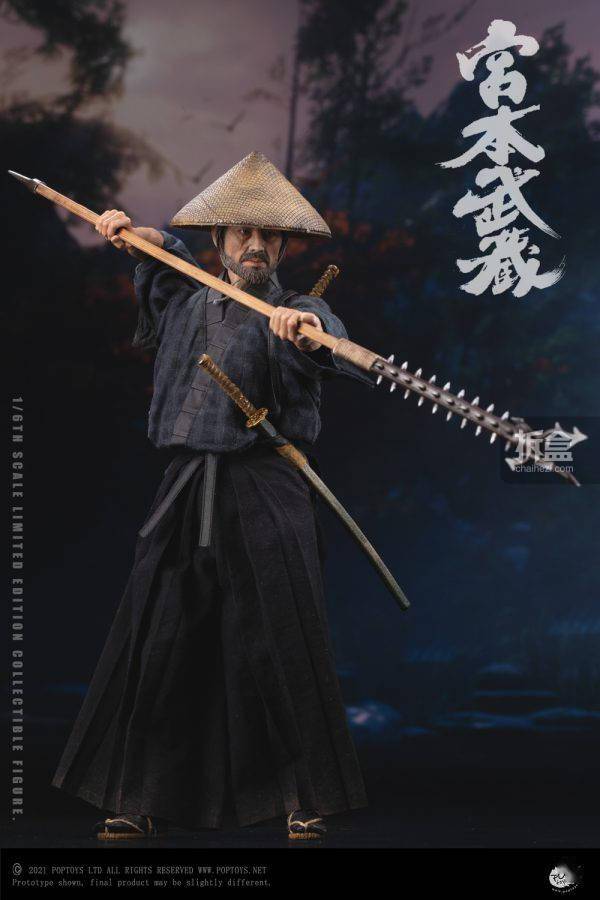 poptoys ex037 日本武士 宫本武藏 1/6可动人偶