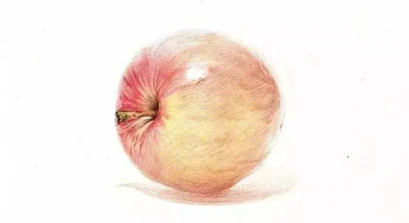 画一个脆甜脆甜的彩铅大苹果!