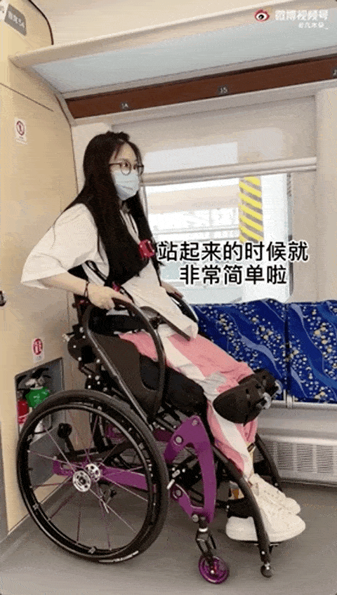 瘫痪小姐姐自主行走视频火了曾用轮椅跳舞灵魂是战士