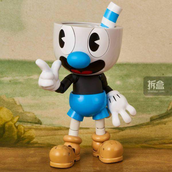 1000toys cuphead 茶杯头 马克杯人 可动人偶手办潮玩