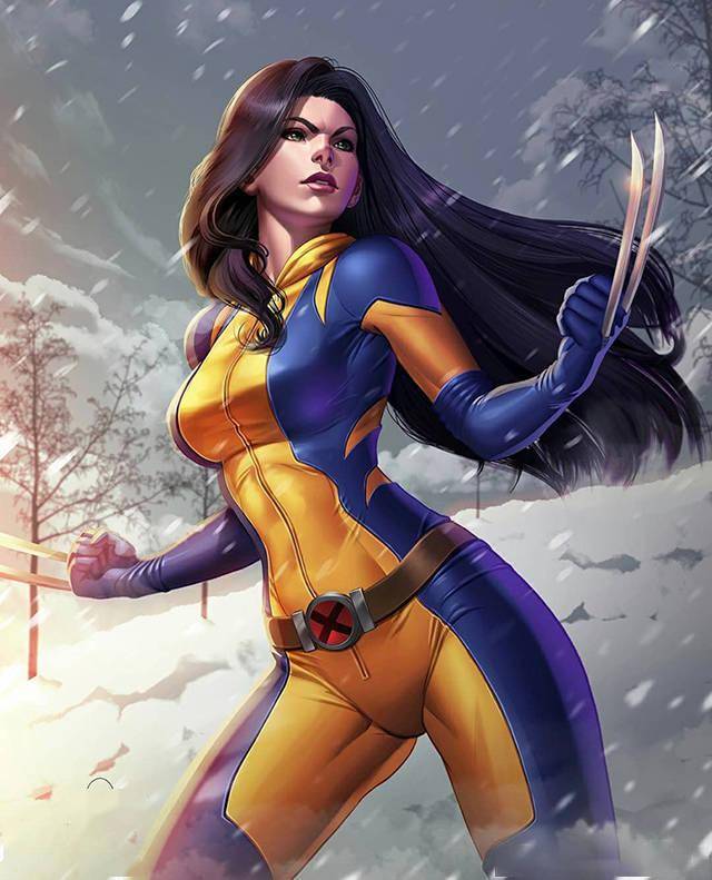 「x-23」本名劳拉·金妮,是美国漫威漫画旗下超级英雄,是二代金刚狼