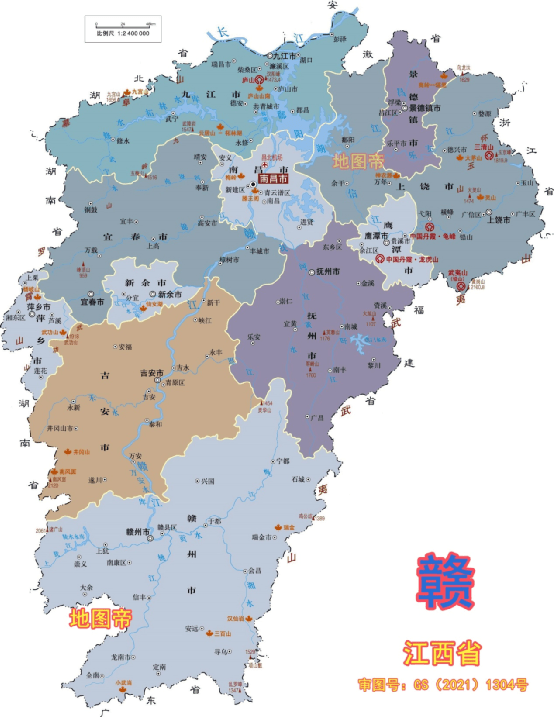 江西地理位置优越,古人云:"星分翼轸,地接衡庐.