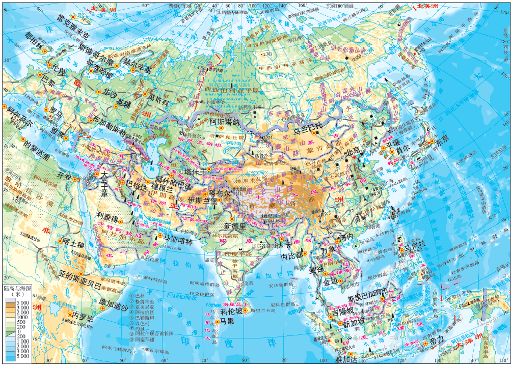 新微专题亚洲埋藏了多少地理知识点