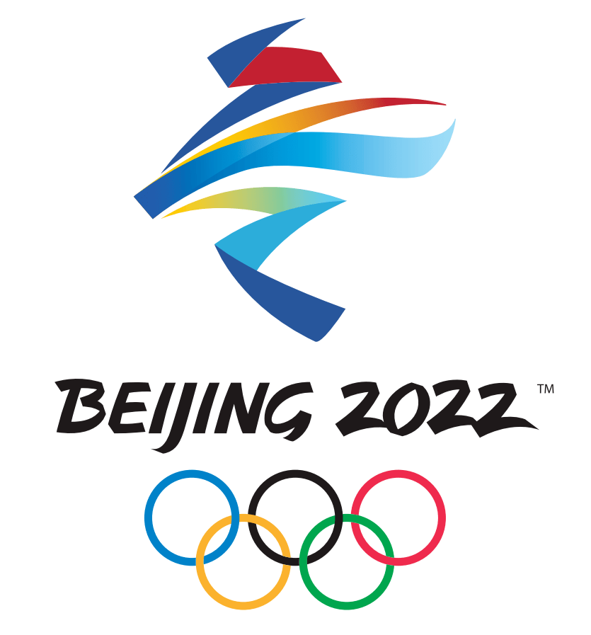 元素用到了极致北京冬奥会会徽——"冬梦"上半部分展现滑冰运动员的