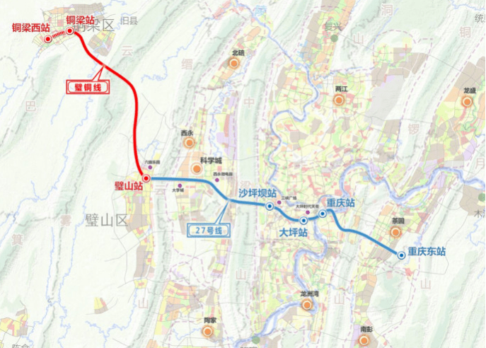 图说科学城 贯穿科学城的轨道27号线即将开建!_重庆