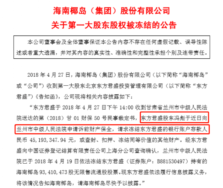 又被冻结这只a股控股股东到底欠了多少钱知名牛散赵建平也跑了