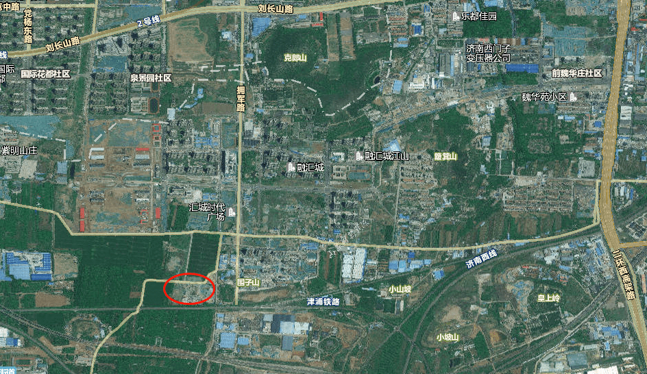 大庙屯地块参考位置天桥区供应5宗住宅地块,约173.