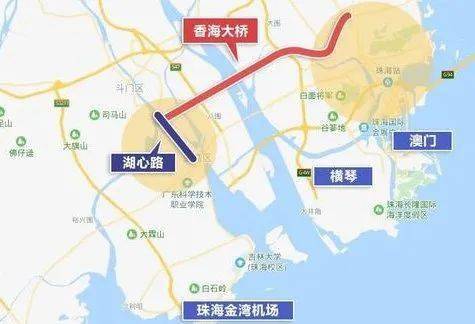 珠海市斗门区,金湾区 先后与g4w广澳高速公路(广珠西线高速公路) 香海