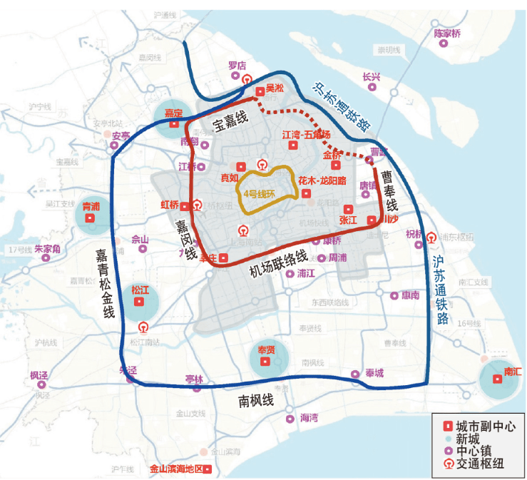 区域一体化背景下的上海市域铁路线网规划建议_线路