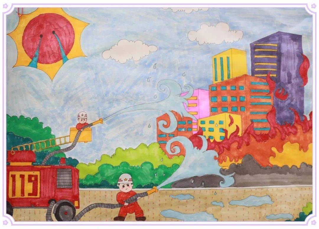 举办"落实消防责任,防范安全风险"主题绘画展