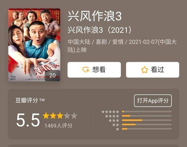 《兴风作浪1》是宋晓峰和关婷娜主演,评分只有4.3分.