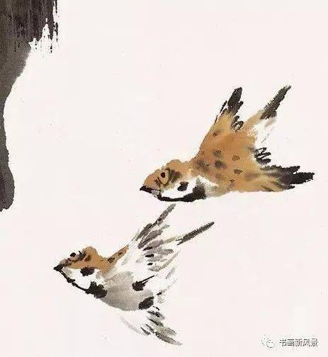 萧朗画麻雀萌呆