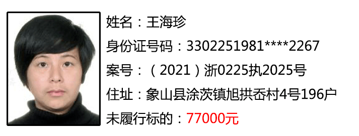 象山最新一批老赖曝光!_惩戒_信用_当事人