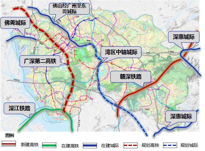 广深第二高铁站初步选在南城蛤地附近,站位的研究还需