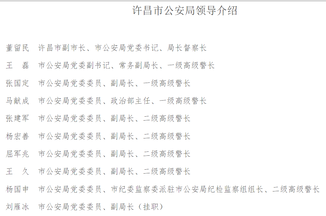 2021年12月10日,中共许昌市委组织部发布关于冉高垒等12名同志拟任职