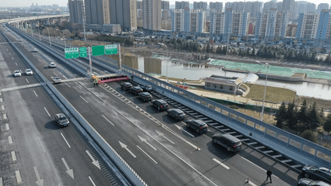 济宁内环高架及连接线项目安居,杨柳互通立交匝道通车_大道_建设_向北