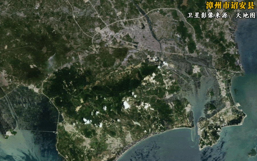 卫星影像来源:天地图南安探索水土保持监管新模式"干壮,枝秀,叶绿"的
