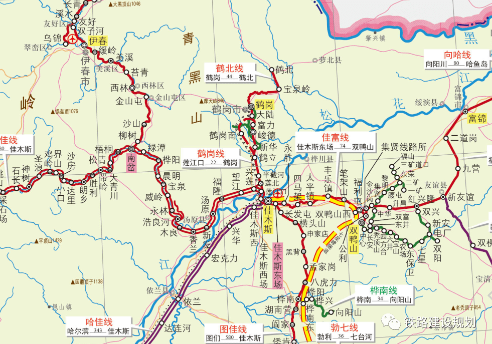 建成后将开行动车组列车,鹤岗将连入全省高速铁路网,鹤岗市将成为
