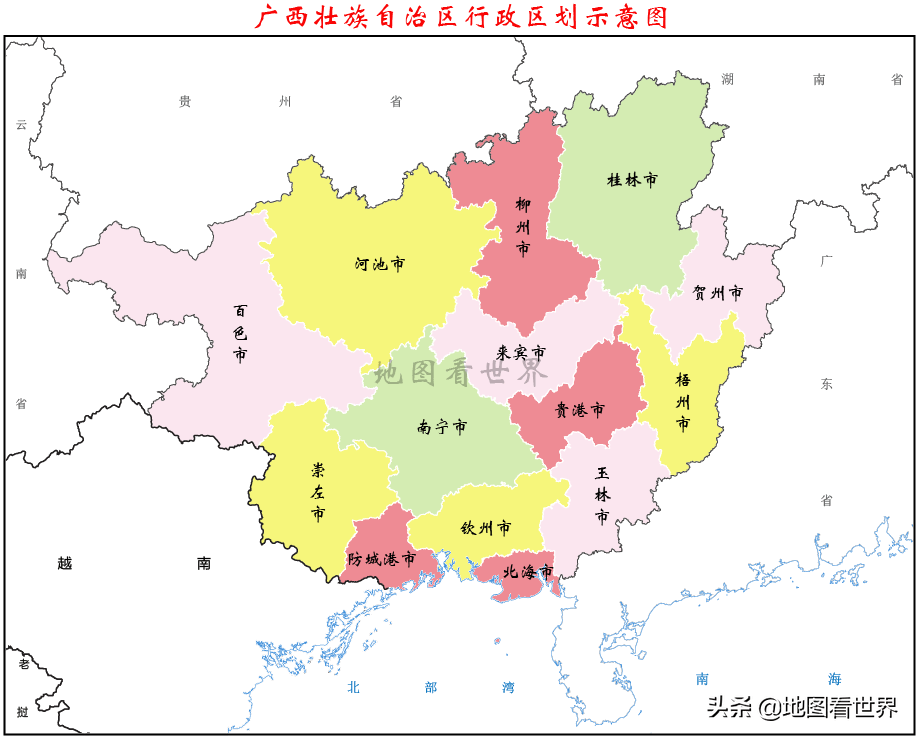 广西各市2021年gdp南宁领跑柳州低迷百色和北海反超贵港