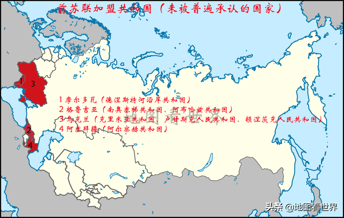 俄罗斯在前苏联各加盟共和国插钉子这些国家随时准备加入俄罗斯