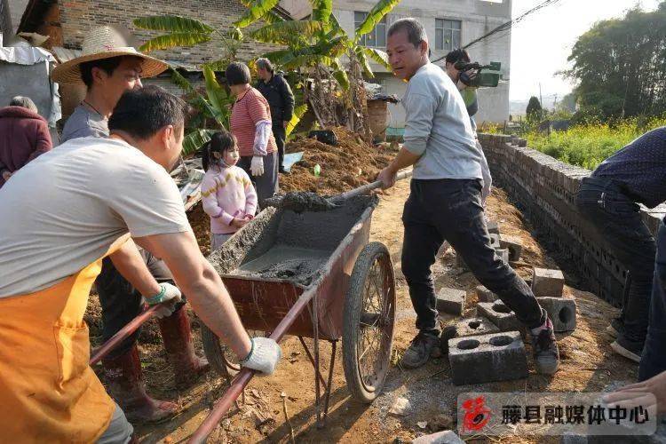 藤县这个村的村民自筹资金修路_金鸡镇_国村_道路