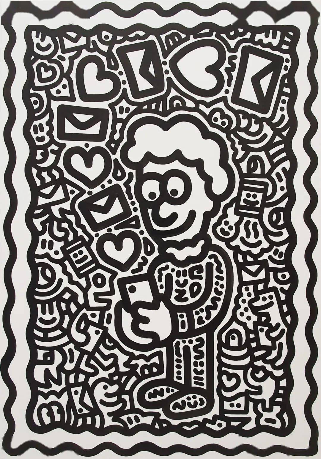 "mr doodle in love 恋爱中的涂鸦先生_展览_观众_作品