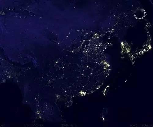 中国城市夜景卫星图,你的城市多发达?世界各国灯光,你
