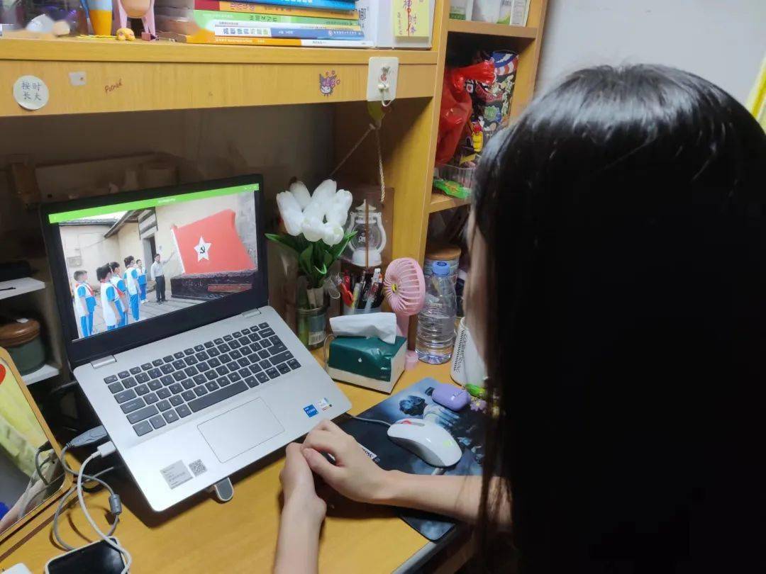 学院组织观看青少年党史专题教育宣传片_罗源_周锦慧_丘华敏