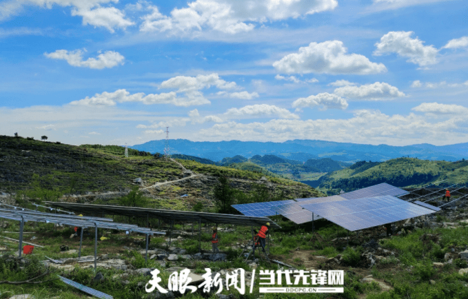 "目前项目已经具备并网送电条件,经1回220kv架空线联合送出至金沙县