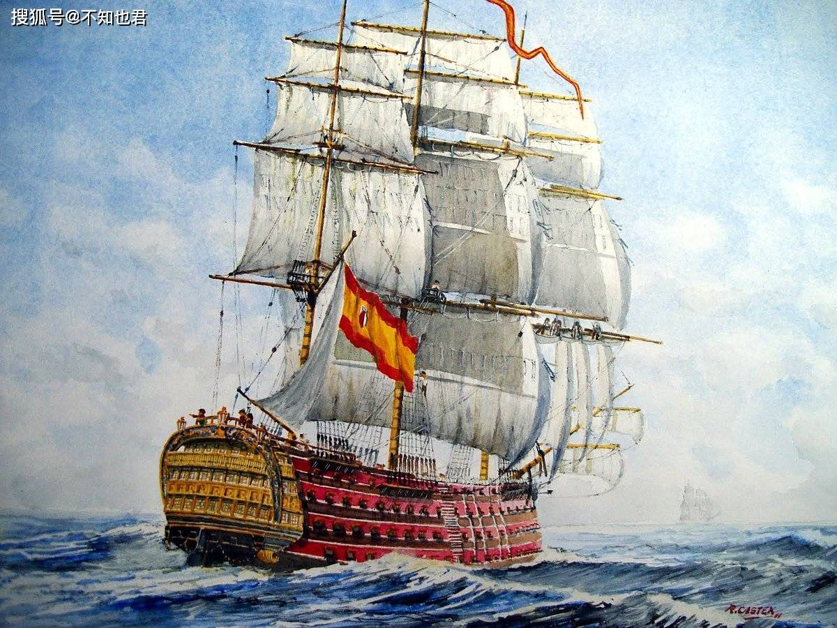1795年,西班牙开始对1769年建成的"至圣三位一体号"一级风帆战列舰
