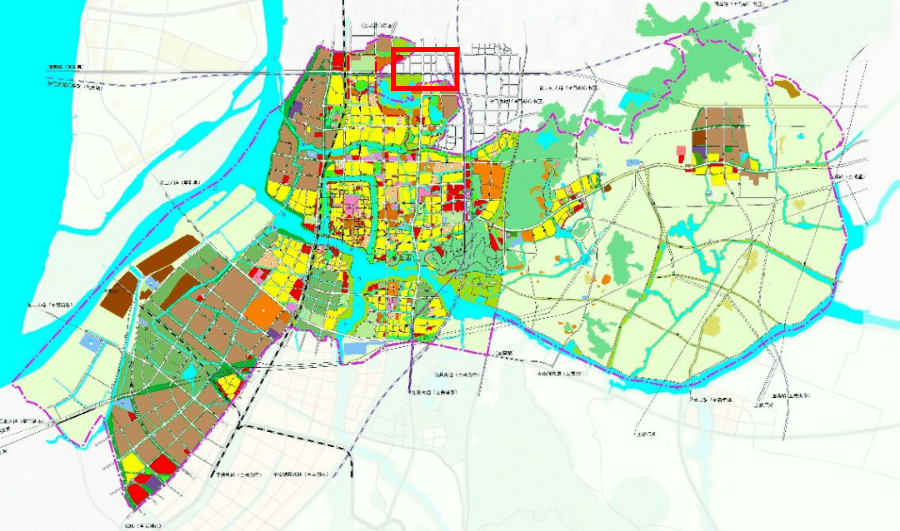 规划范围在当涂县的区位示意图据介绍,高铁南站片区位于主城区南部