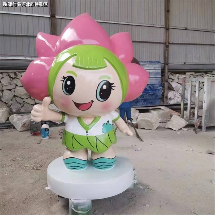 玻璃钢卡通雕塑 企业ip形象定制加工