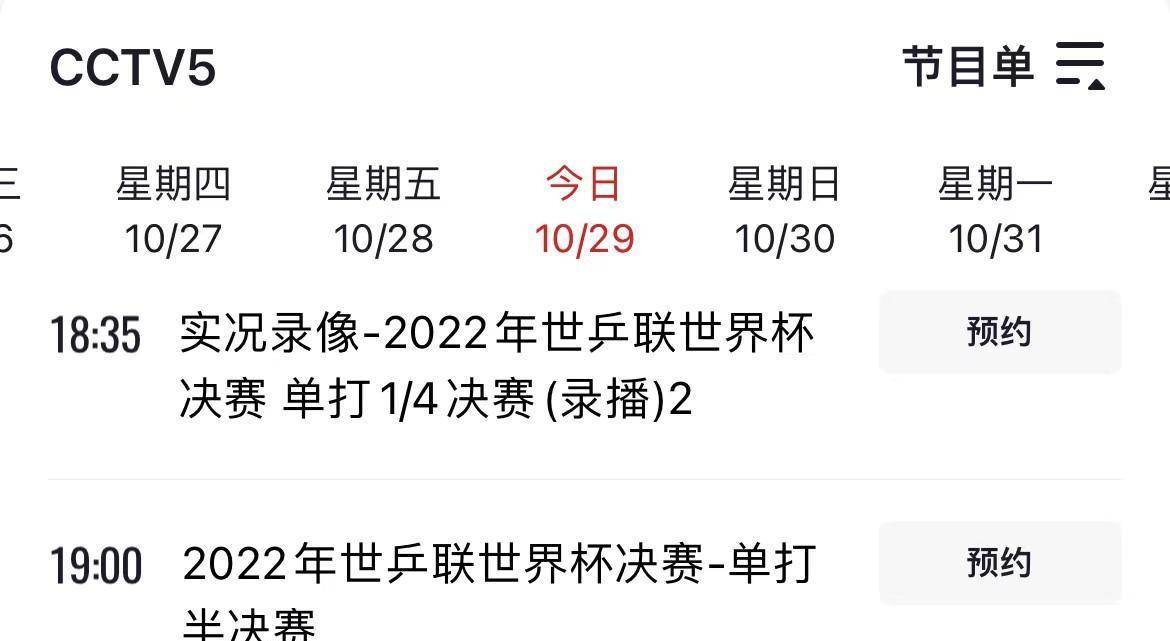 央视曲播！今晚，世乒联世界杯四强赛决赛赛程出炉，国乒“阴盛阳衰”