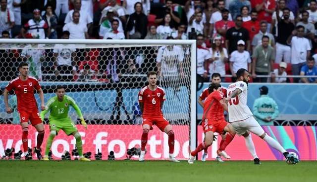 伊朗2-0绝杀了身价达1.6亿欧元的威尔士 伊朗已在本届杯赛进4球