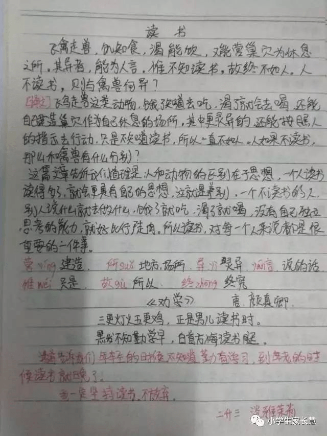 【小学生必读小古文100篇】第二十篇：《读书有三到》