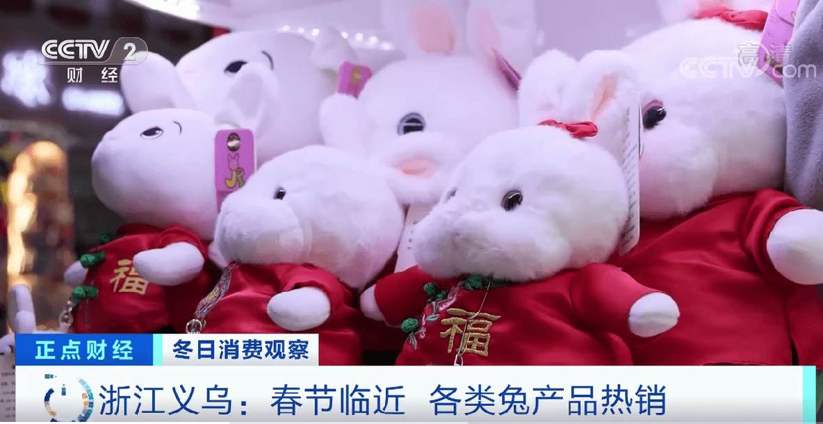 亚新体育浙江义乌：春节临近 各类兔产品热销(图2)