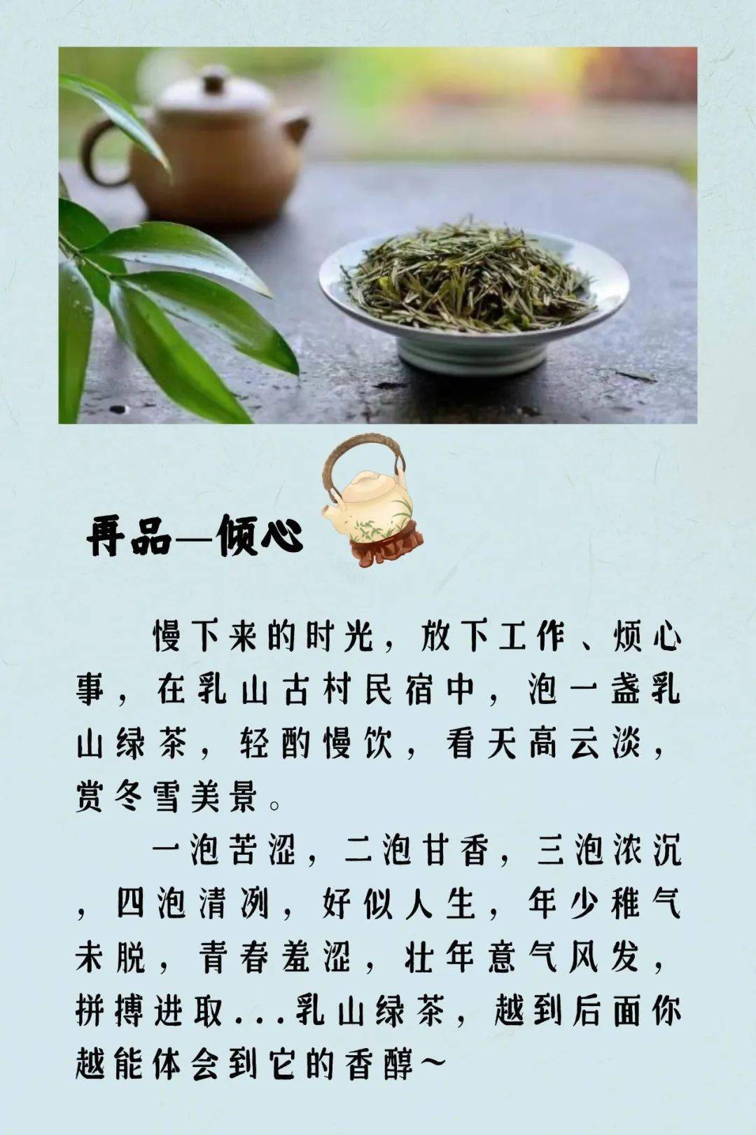 长命之乡山东乳山：许一半茶香，许一半光阴