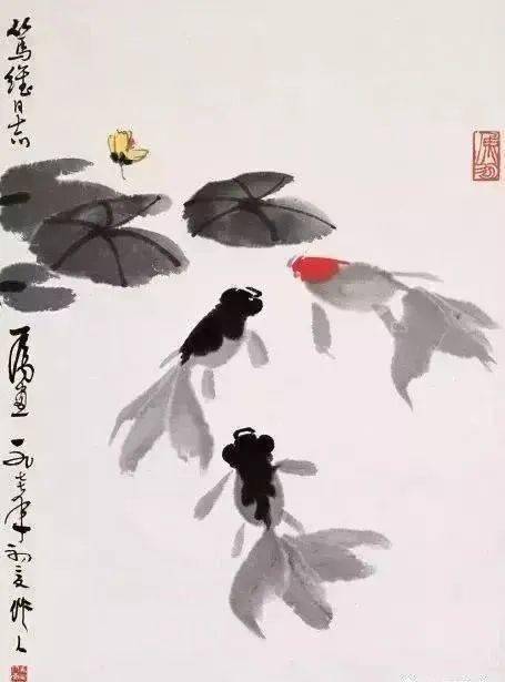 八雅轩丨【八雅轩在线】他是现代画坛画金鱼名家，他画金鱼生动逼真，堪称一绝！