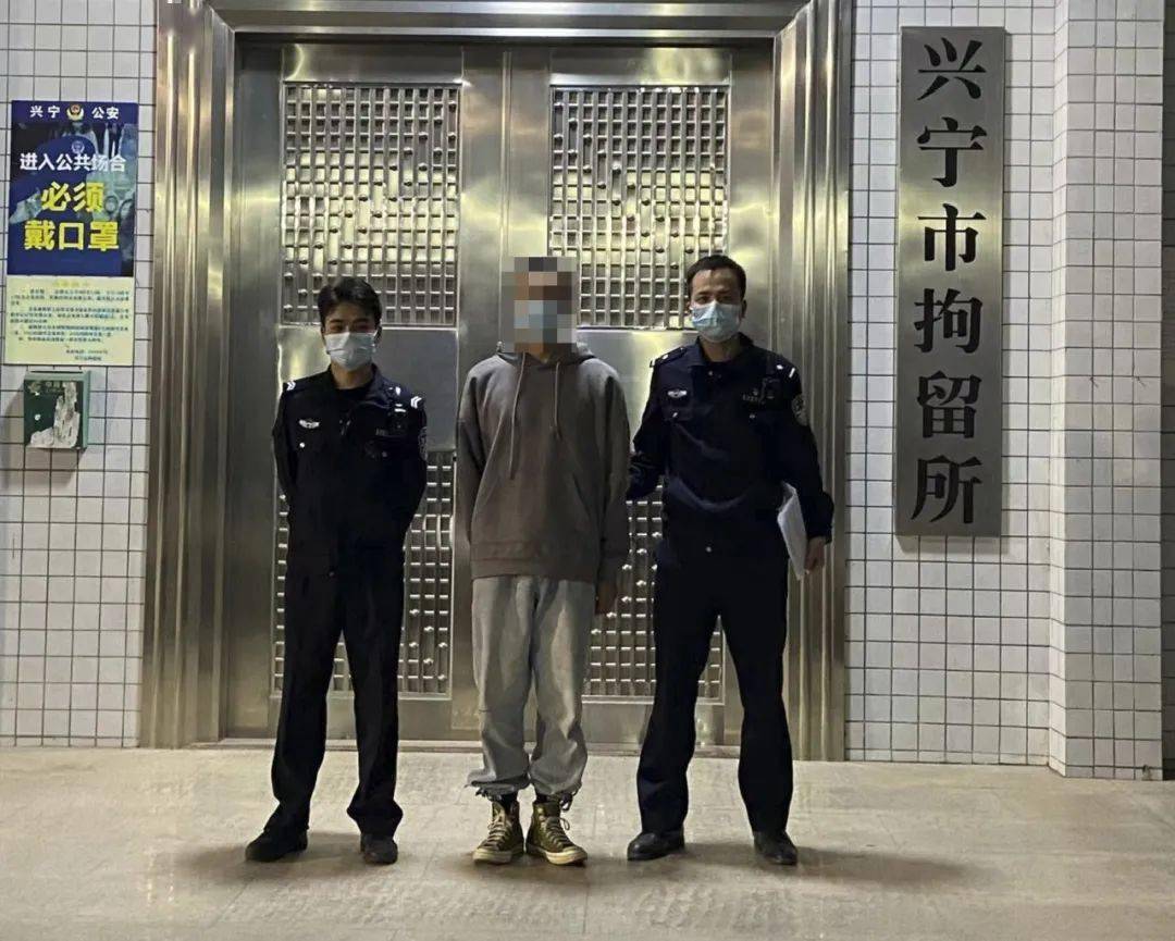 治安大队在兴宁市坭陂镇抓获陈某