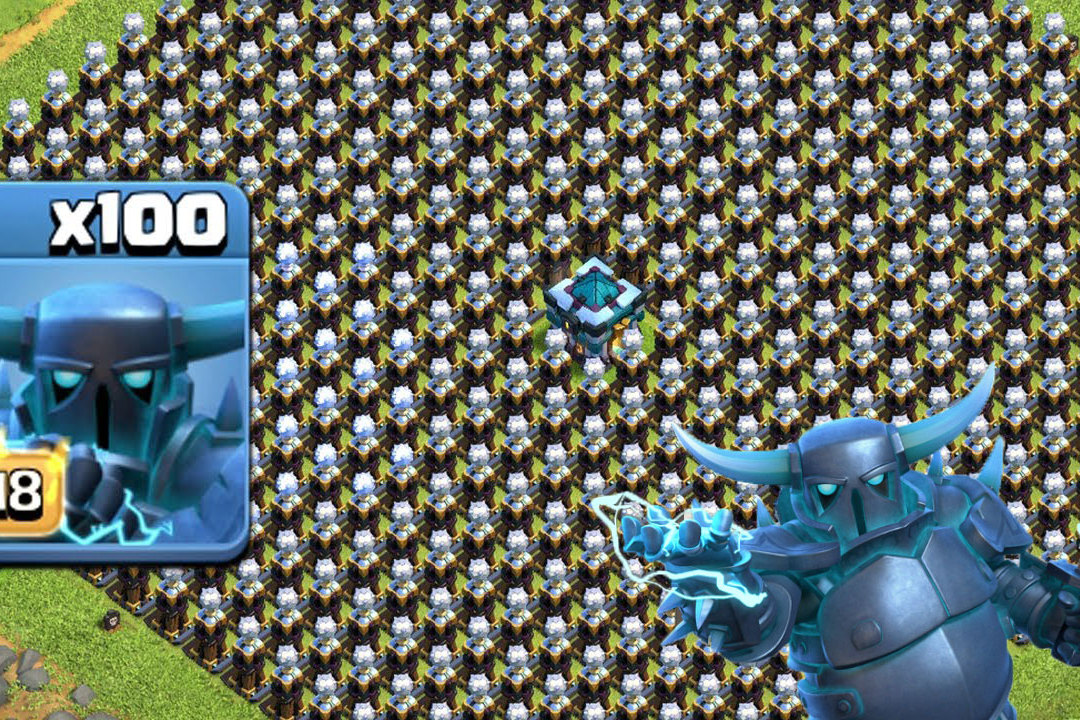 部落冲突100个超级皮卡能否摧毁全地图的特斯拉电磁塔