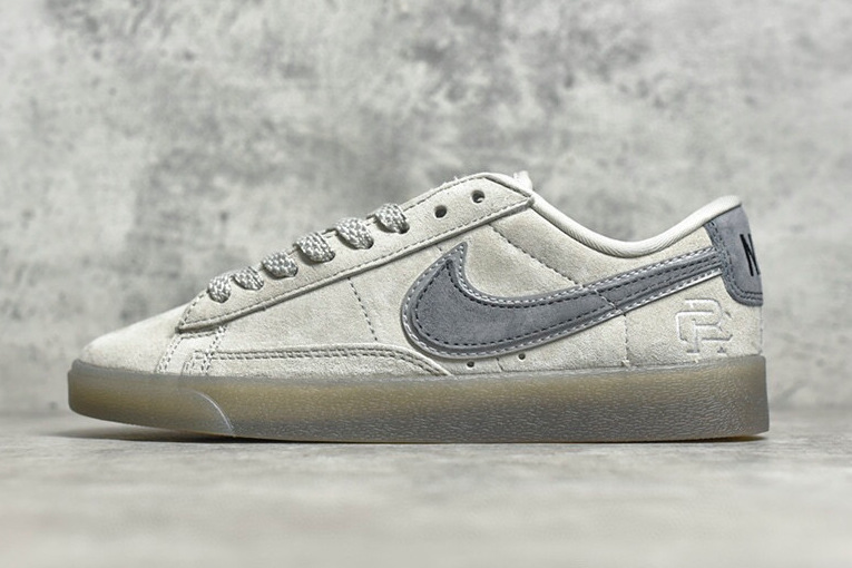 耐克灰色麂皮开拓者 nike blazer sb x reigning champ 卫冕冠军板鞋