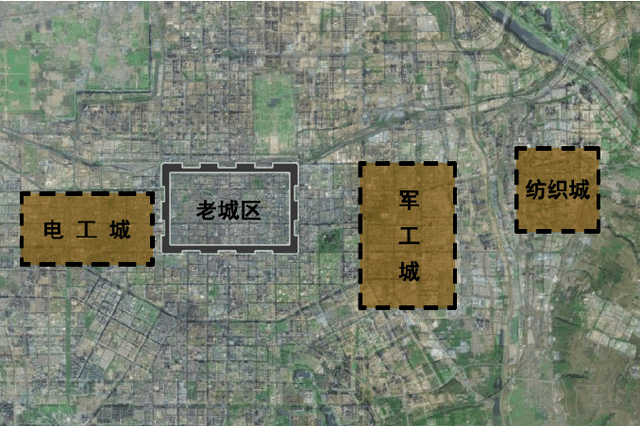 西安在其他区域也开展了大规模的工业建设,包括西北国棉厂,西安纺织厂