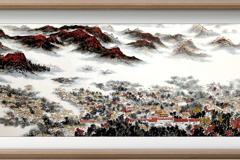 国画巍巍紫禁城,纪念紫禁城建成600年!