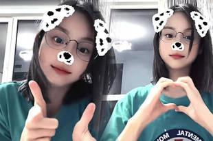 10岁甜馨自拍晒近况