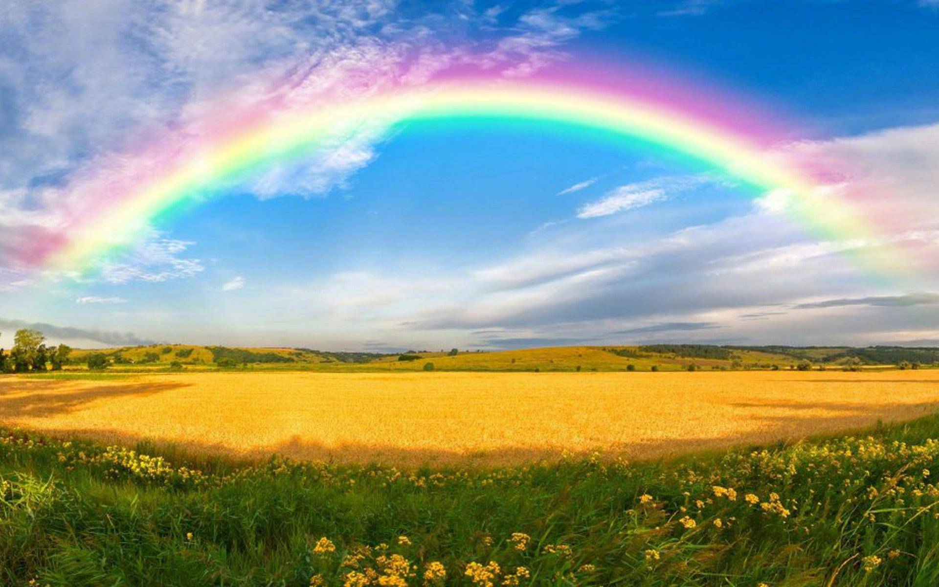 美丽的彩虹图片真实图片