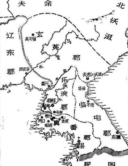 汉四郡形势图