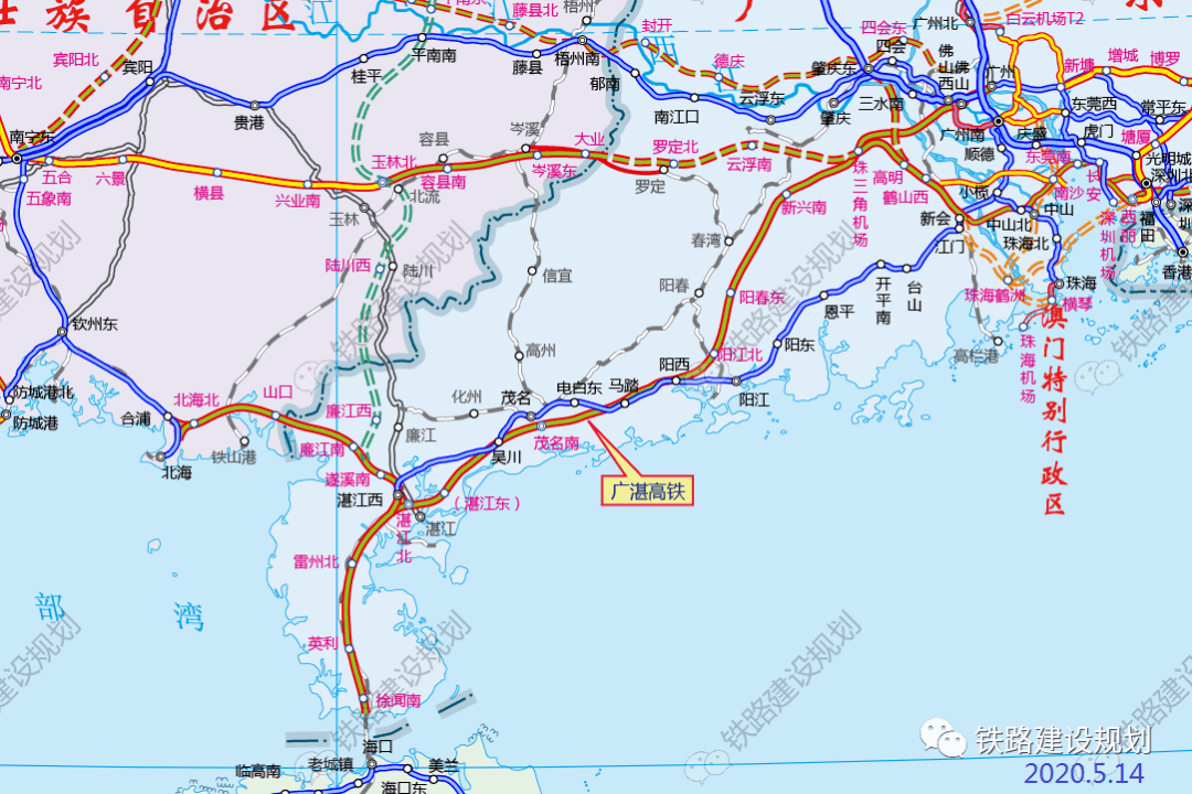 亮眼廣湛高鐵離全線開工又近一步茂名段將建這些特大橋